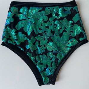One of a kind High Waisted Festival Shorts